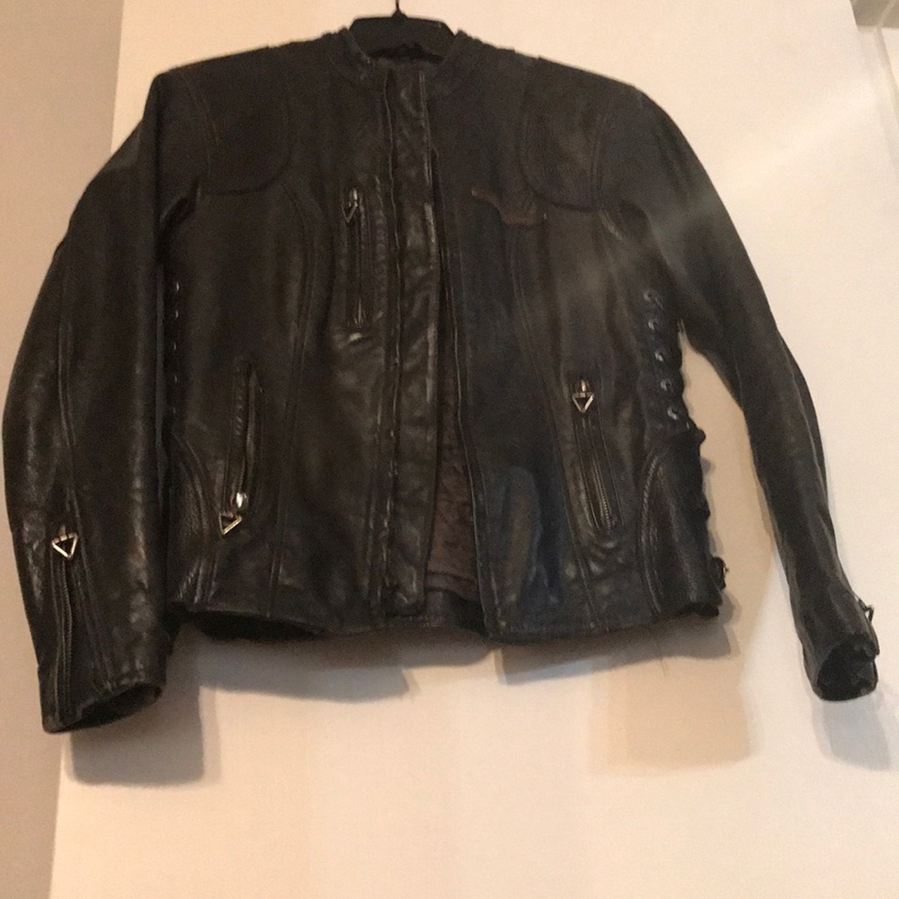 Women’s Harley Davidson Motorcycle jacket.